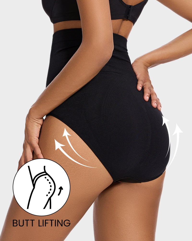 High Waist Tummy Control Shaping Brief Panty (2 Pack)