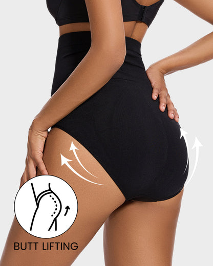 High Waist Tummy Control Shaping Brief Panty (2 Pack)