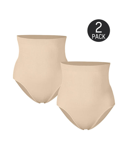 High Waist Tummy Control Brief Shaping Panty (2 Pack)