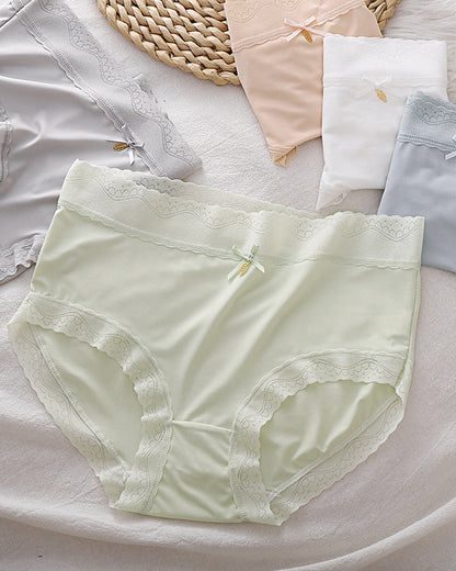 Comfortable Breathable Ice Silk Seamless Pure Cotton Crotch Women's Briefs