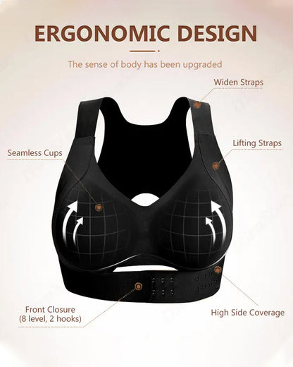 Women's Seamless Push-Up Shaping Correcting Back Sports Bra