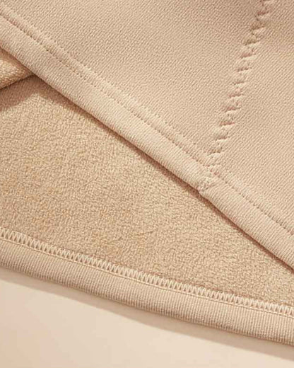 Silk Patch Fleece-Lined Fixed Cups Wire-Free Comfortable Warm Vest