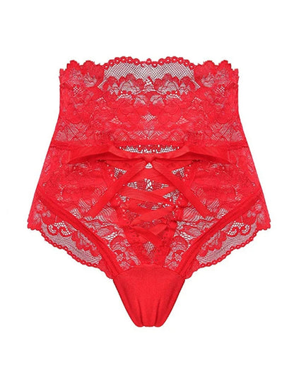 Sexy Lace High-waisted Tie-up Bodycon Panties