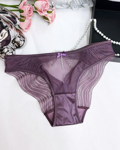 Sexy Lace Mesh Sheer Cutout Panties