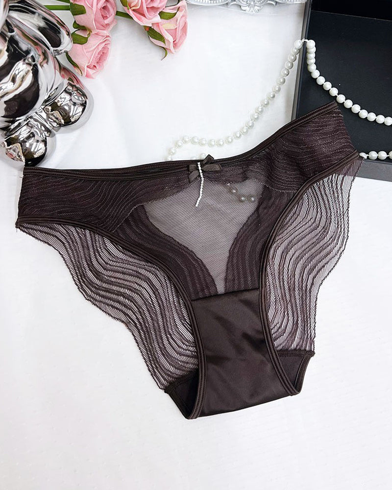 Sexy Lace Mesh Sheer Cutout Panties