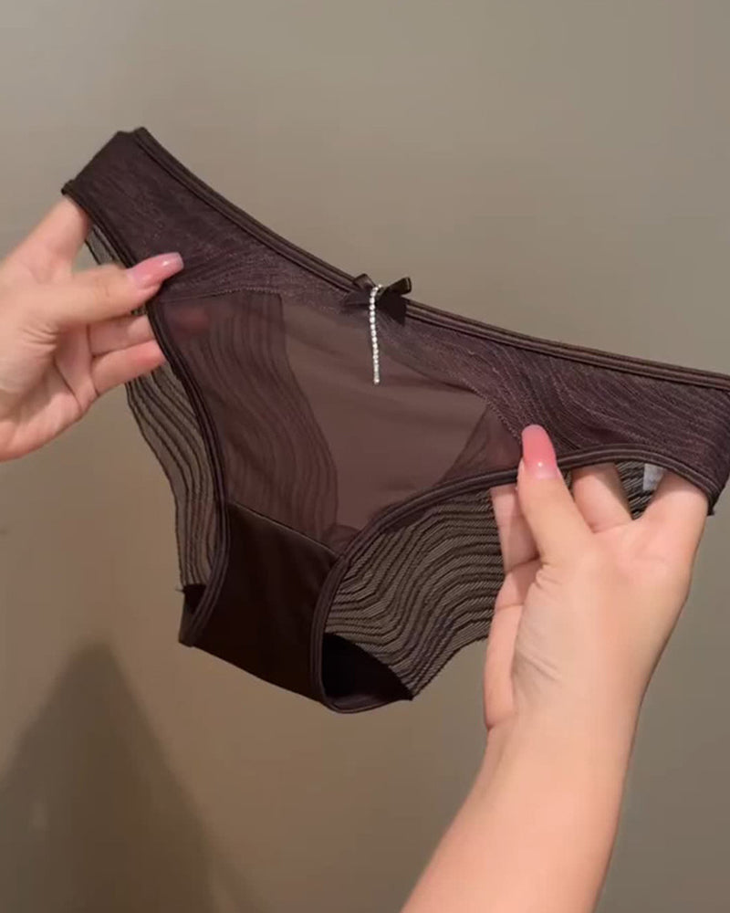 Sexy Lace Mesh Sheer Cutout Panties