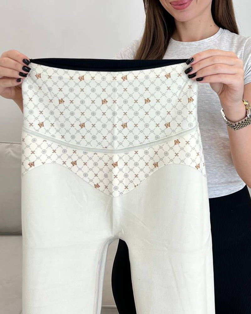 High-waisted Tummy-flattening Butt-lifting Stretchy Slimming Leggings