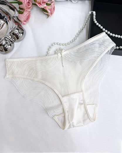Sexy Lace Mesh Sheer Cutout Panties