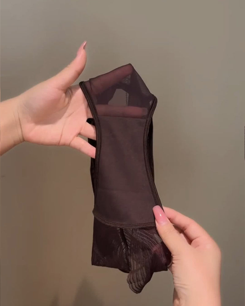 Sexy Lace Mesh Sheer Cutout Panties
