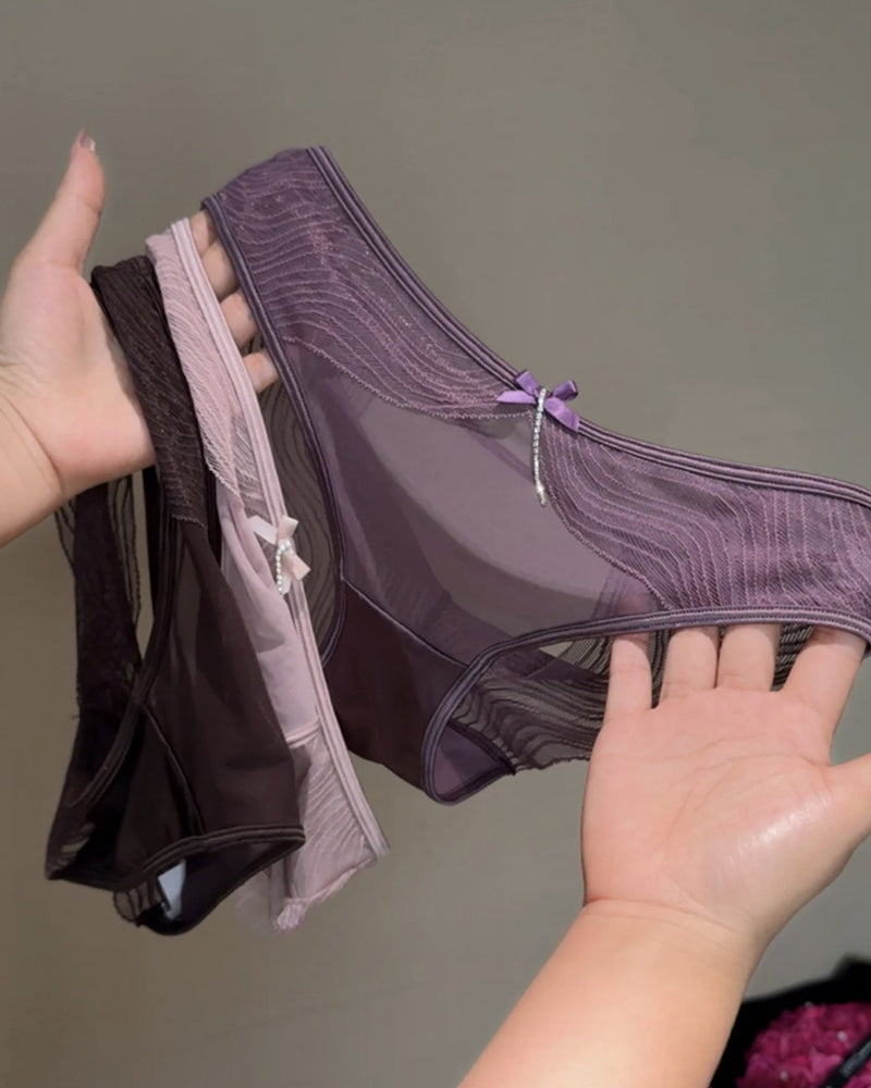 Sexy Lace Mesh Sheer Cutout Panties