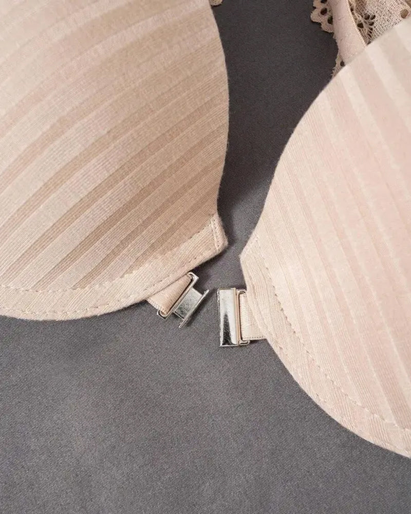 Women's Sexy Front-closure Lace-paneled Underwired Bra