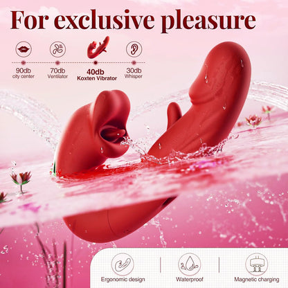 ❄️ Holiday Sale 70% OFF 💋 2025 Upgraded Luvora™ 4-in-1 Flapping & Licking Vibrator