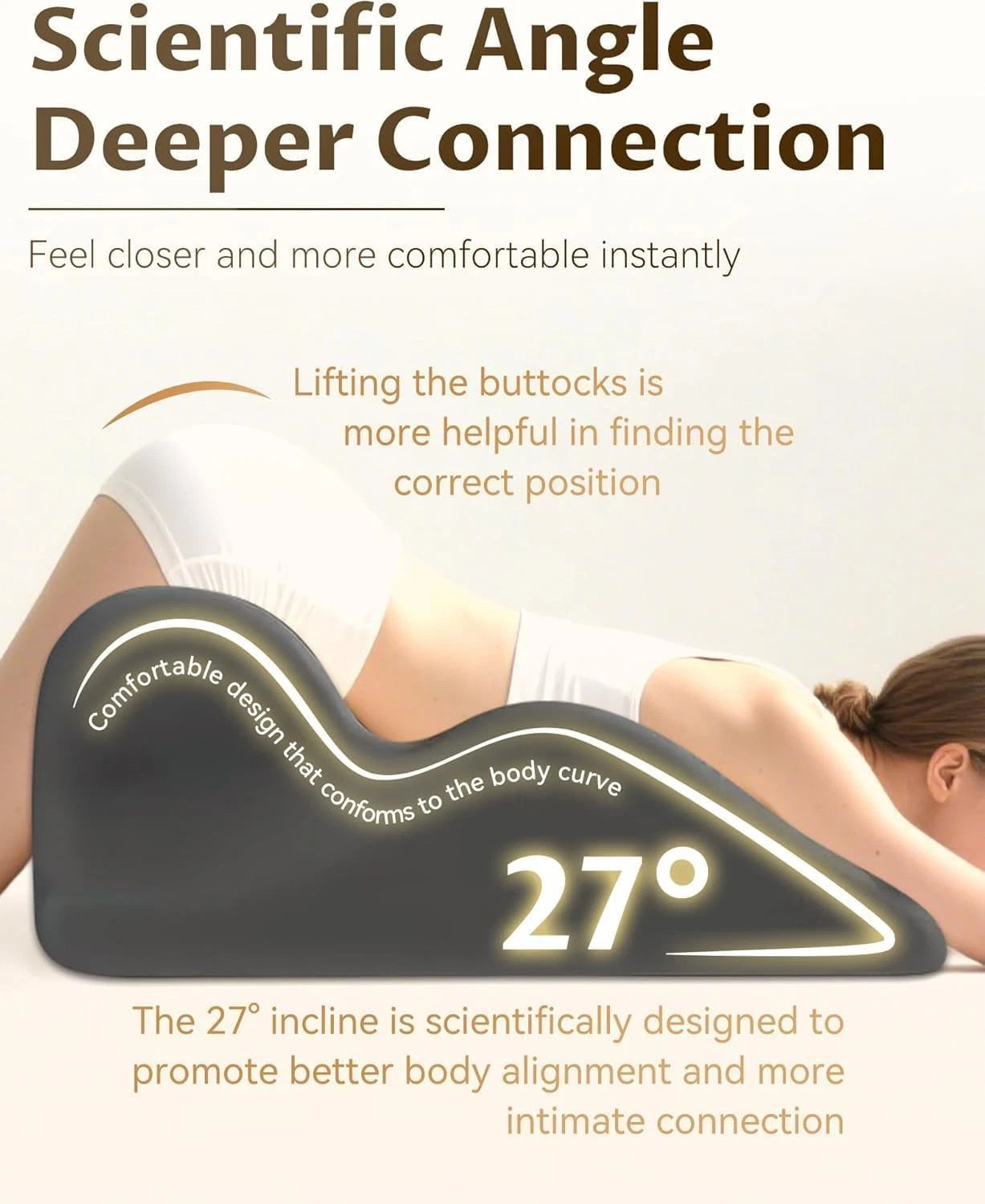 Sleep Sweet G-Spot Pillow 💋 Ergonomic Support for Stronger Intimacy, Couples 🔥