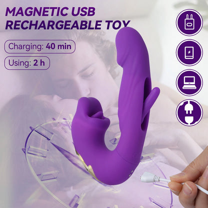 2026 Upgraded Luvora™ 4-in-1 Flapping & Licking Vibrator