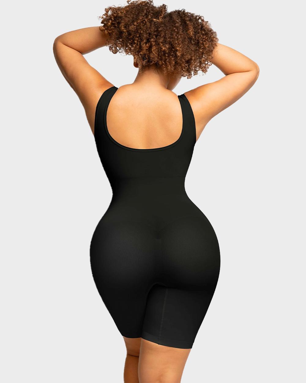 Seamless Sculpting Mid Thigh Bodysuit Shaper