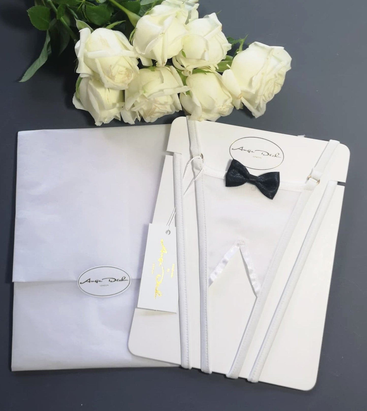 TUXEDO Crotchless Panties