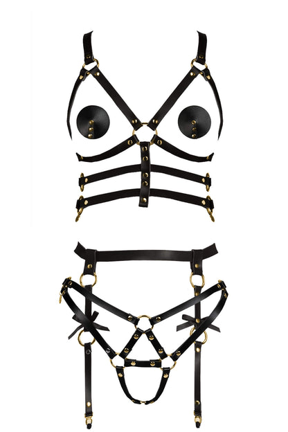 FancyStar™ Eternity Leather Harness Set