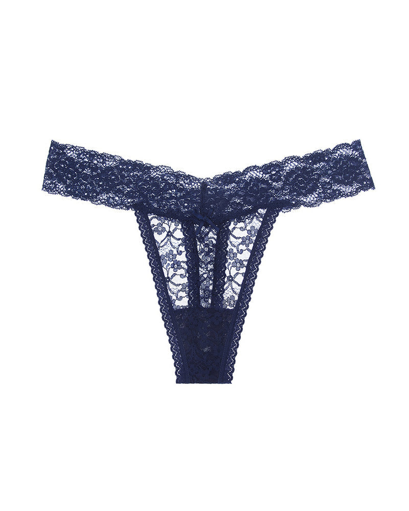 Sexy Lace Sheer Low-rise Thong Panties