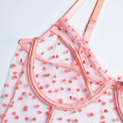 VALENIE Mesh C Through Bodysuit