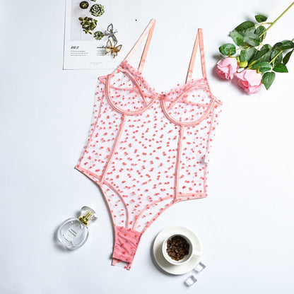 VALENIE Mesh C Through Bodysuit