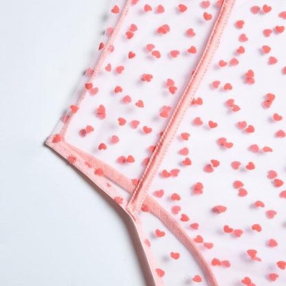 VALENIE Mesh C Through Bodysuit