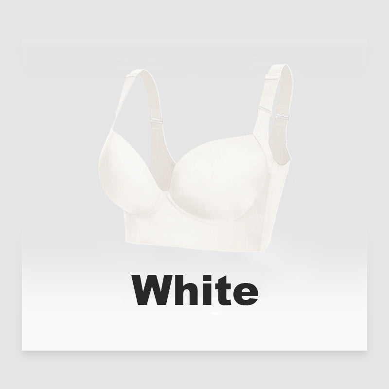 Full-Coverage Back Smoothing Bra-White